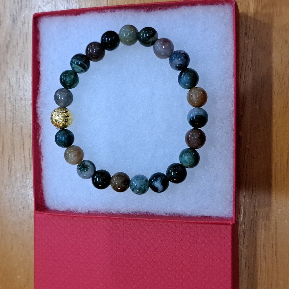 Indian Agate Stone Bracelet - Picture 8 of 8